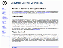 Tablet Screenshot of copyfree.org